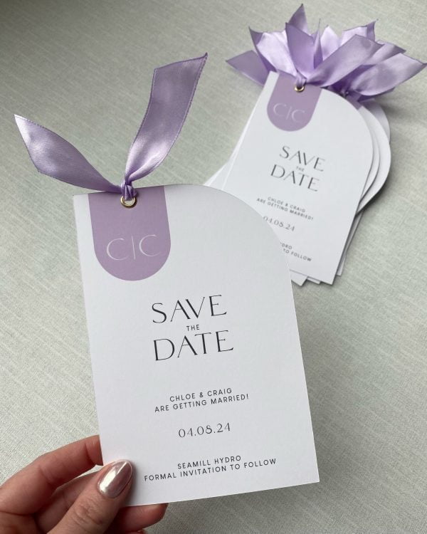 Save the Date with Ribbon