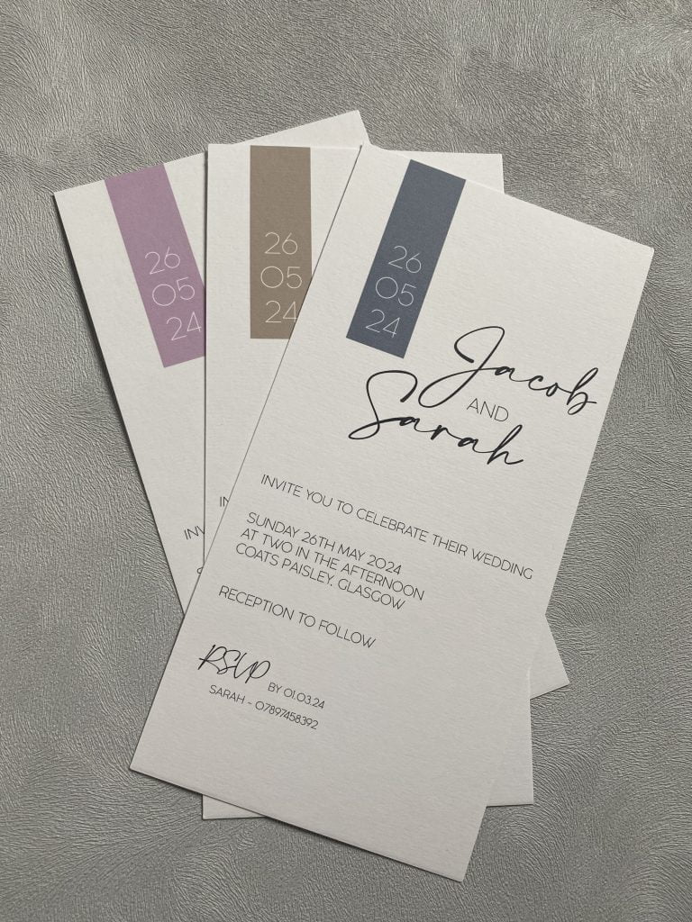 One Page Wedding Invitation