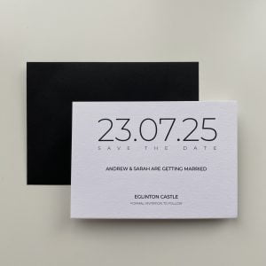 Modern Chic Save the Date card