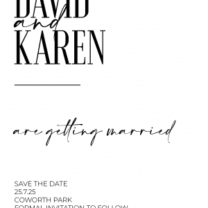 Traditional Save the Date Template