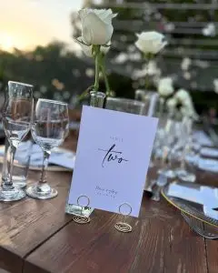 Table number sign