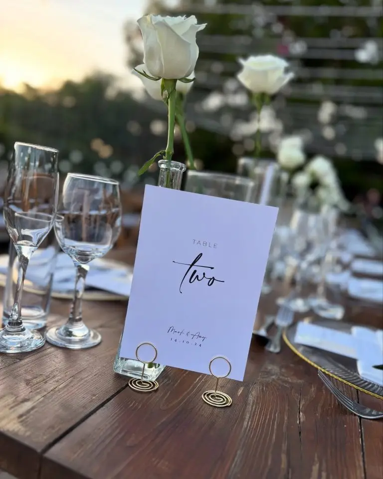 Table number sign